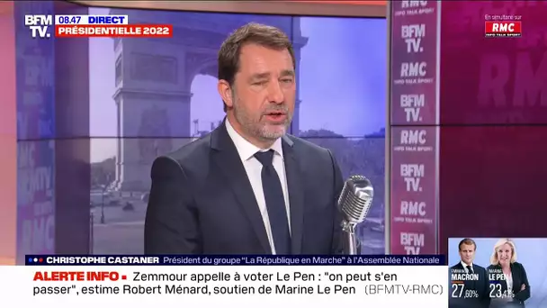 Castaner attaque Le Pen sur les questions internationales