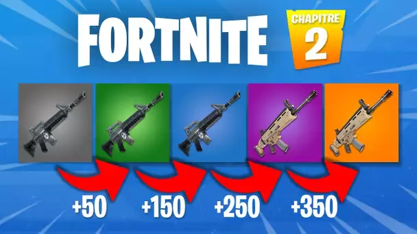 COMMENT AVOIR UNE SCAR A CHAQUE PARTIE ! AMERLIORATION D'ARME SUR FORTNITE 2 SAISON 1 !