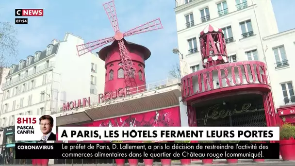 Coronavirus : les hôtels ferment leurs portes à Paris