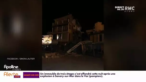Un immeuble s'effondre en pleine nuit à Sanary-sur-Mer suite à une explosion