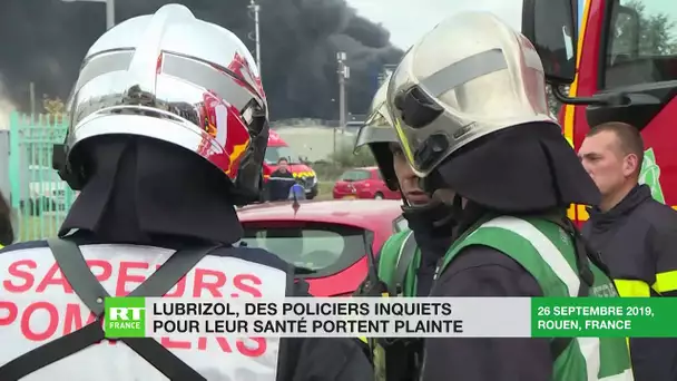 Incendie Lubrizol : des policiers inquiets pour leur santé portent plainte