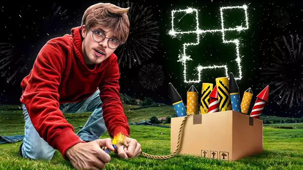 J’ai reproduit le Feu d’Artifice Creeper de Minecraft ! (c’est super compliqué)