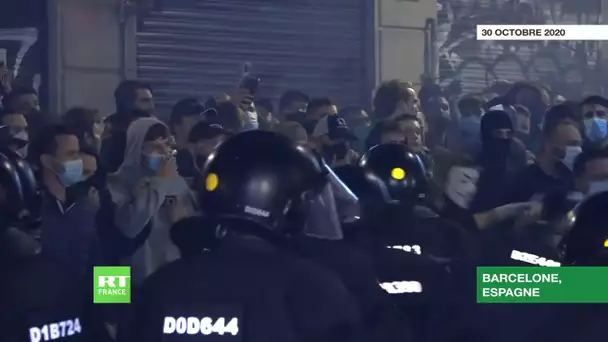 Barcelone : affrontements lors des manifestations anti-couvre-feu