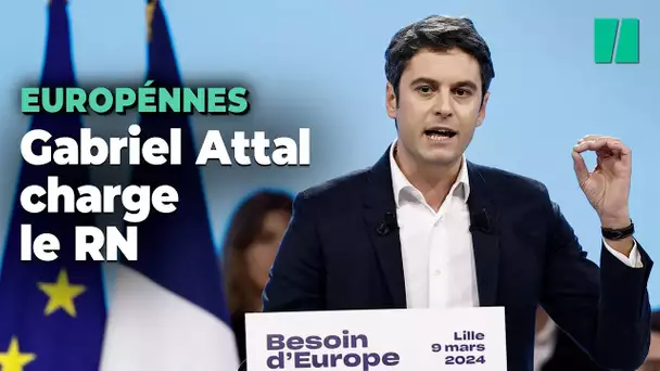 À Lille, Gabriel Attal n’a pas retenu ses coups contre le « clan Le Pen »