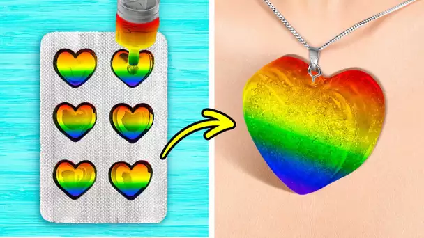 INCROYABLES BRICOLAGES ARC-EN-CIEL 🌈 STYLO 3D, ARGILE POLYMÈRE, RÉSINE ÉPOXY, PISTOLET À COLLE