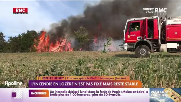 Incendie en Lozère et en Aveyron : le point sur la situation