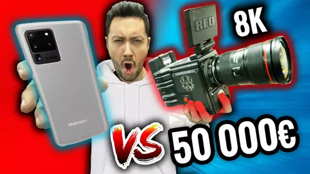Galaxy S20 Ultra VS Camera RED 50000€ : VIDEO 8K ! (Bluffant)