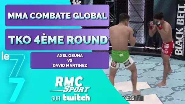 Twitch RMC Sport / MMA : Le main event de la soirée se termine par un TKO au 4ème round  !