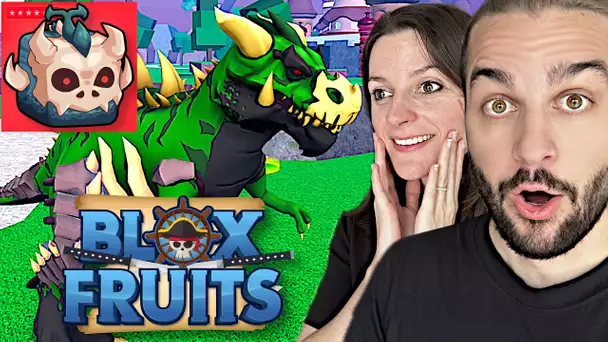 ON A EU LE FRUIT T-REX GRATUIT SUR BLOX FRUITS ET ON LE MAX !