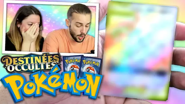 UNE CARTE POKEMON RAINBOW MAGNIFIQUE ! | DUEL OUVERTURE POKEMON DESTINÉES OCCULTES !