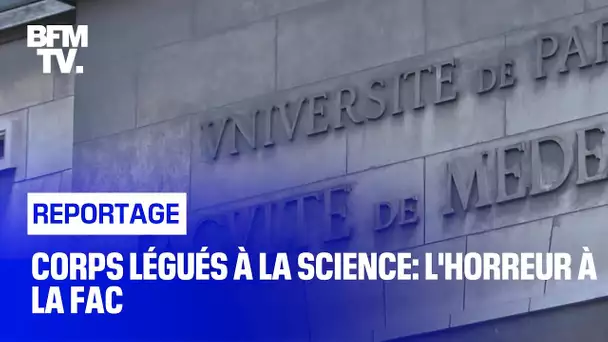 Corps légués à la science: l'horreur à la fac