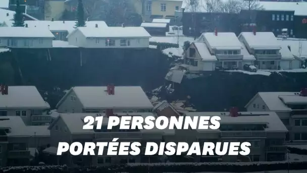 21 personnes disparues dans un glissement de terrain en Norvège
