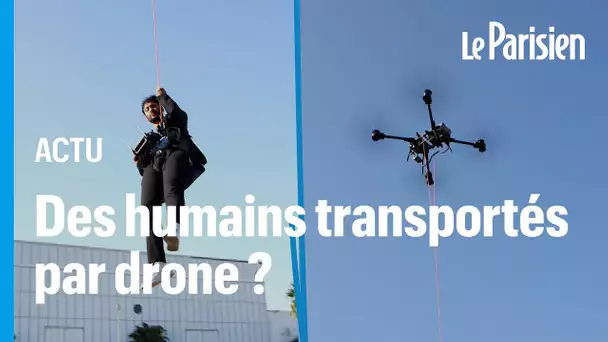 Il teste son drone géant pour transporter hommes et nourriture en cas d’urgence