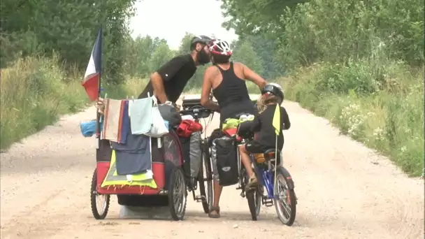 L&#039;Europe à vélo avec leur fille de 5 ans !