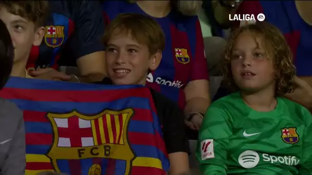 Calentamiento FC Barcelona vs Sevilla FC