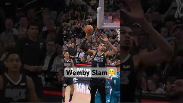 Wemby Throws Down Two HUGE SLAMS!👀😤| #Shorts