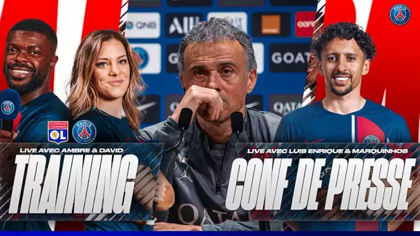🎙️ Olympique Lyonnais - Paris Saint-Germain : Conférence de presse et entraînement 🔴🔵