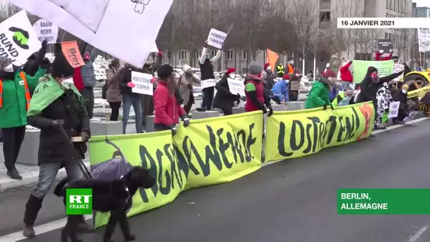 Manifestation de tracteurs à Berlin contre la politique environnementale