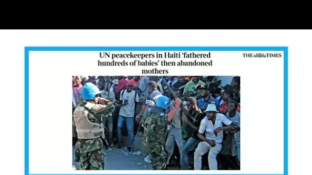 "Le comportement indécent de casques bleus en Haïti"