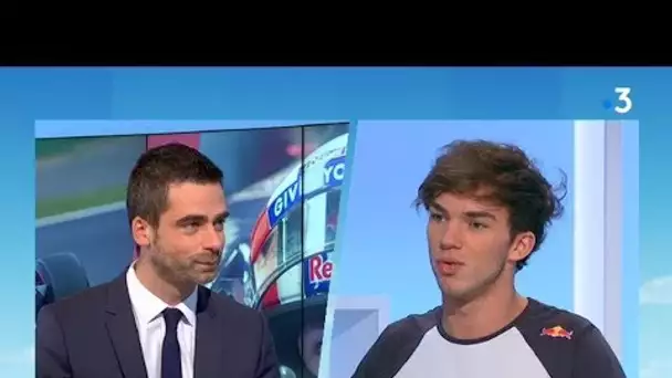 Le pilote de F1, Pierre Gasly, invité de France 3 Normandie