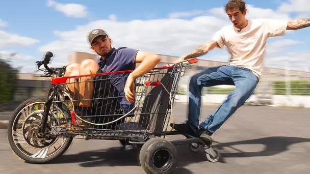 ON FABRIQUE UN CADDIE ÉLECTRIQUE ! (c'est notre meilleur DIY)