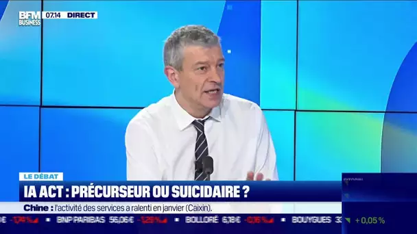 Nicolas Doze face à Jean-Marc Daniel : IA Act, précurseur ou suicidaire ?