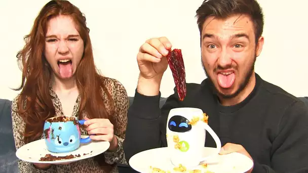 MUG CAKE CHALLENGE en COUPLE ! NUTELLA PIMENT THON ! DEFI DEGUEULASSE !