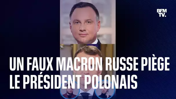 Deux humoristes russes piègent le président polonais en se faisant passer pour Emmanuel Macron