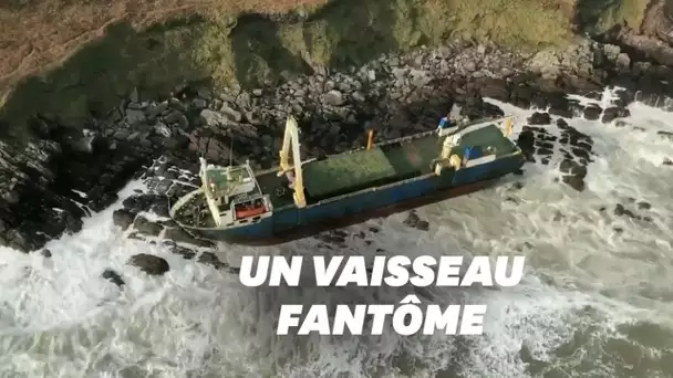 Avec la tempête Dennis, ce bateau qui dérivait depuis plus d’un an s’est échoué