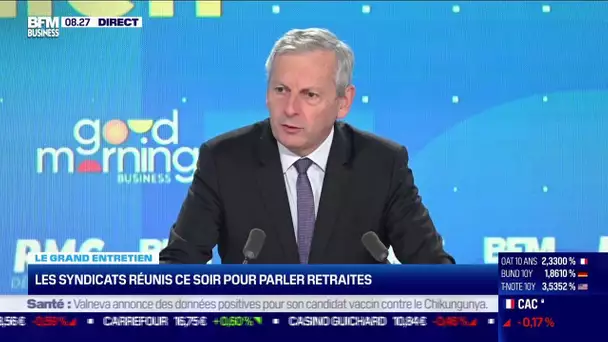 Retraites: le gouvernement souhaite passer l'âge de départ à 65 ans