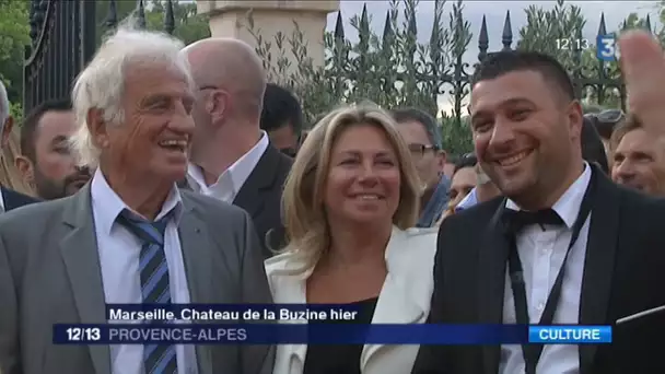 2017/Jean-Paul Belmondo au vernissage de l'exposition qui lui est consacrée au château de la Buzine