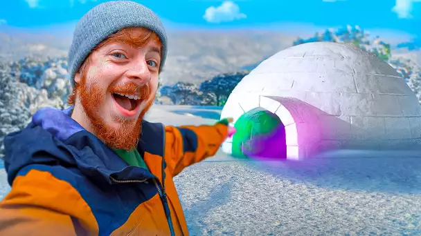 JE CONSTRUIS UN SETUP GAMING DANS UN IGLOO !