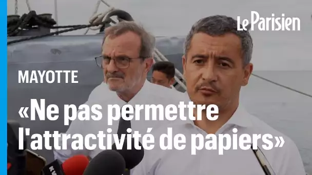 « On ne doit pas permettre une attractivité de papiers ici à Mayotte », pour Gérald Darmanin