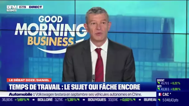 Le débat: Temps de travail, le sujet qui fâche encore par Jean-Marc Daniel et Nicolas Doze