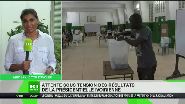 Côte d’Ivoire : attente sous tension des résultats de la présidentielle