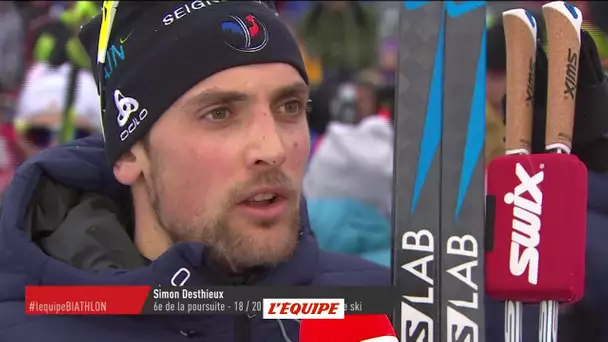 Biathlon - CM (H) - Le Grand Bornand : Simon Desthieux «Globalement, je suis content»