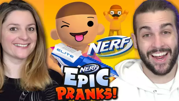 BATAILLE DE NERF SUR MOBILE ! | NERF EPIC PRANKS