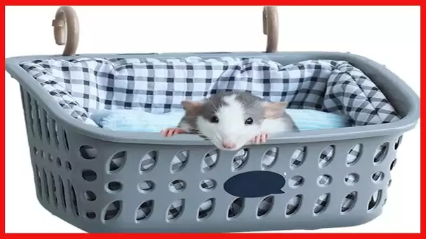JWShang Rat Bed, Rat Hammock Hanging Basket Warm Bed, Rat Cage Accessories and Habitats, Small