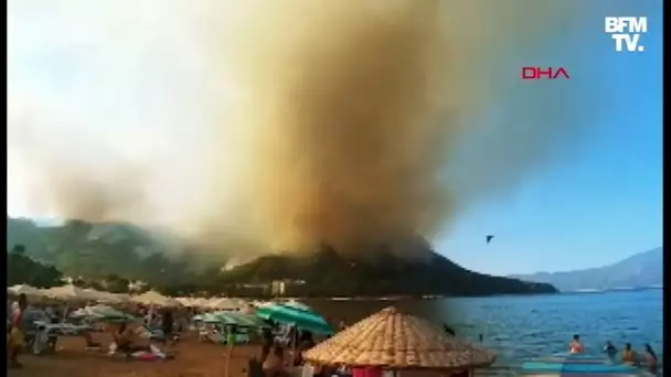 Un feu de forêt menace toujours le sud de la Turquie, son origine reste inconnue