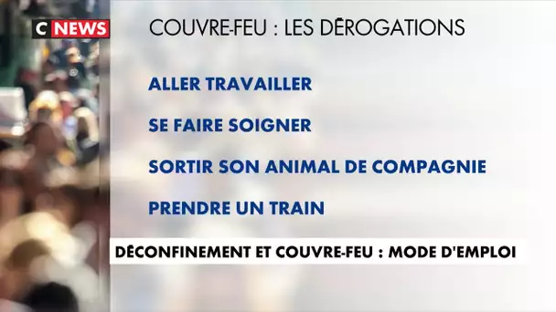 Déconfinement et couvre-feu : mode d'emploi