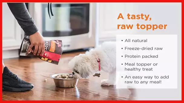Instinct Freeze Dried Raw Boost Mixers Grain Free Skin & Coat Health Recipe All Natural Dog Food Top
