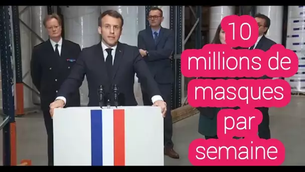 Emmanuel Macron promet des masques et des respirateurs