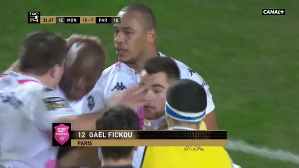 Top 14 - Gaël Fickou perce la défense de Montpellier !