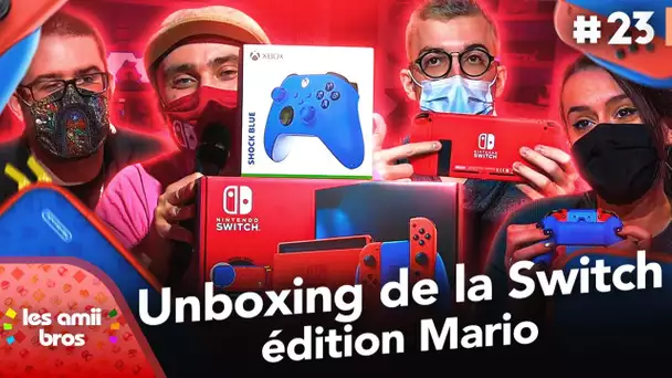 Unboxing de la Nintendo Switch édition Mario (rouge et bleu) 📦 | Les Amiibros #23