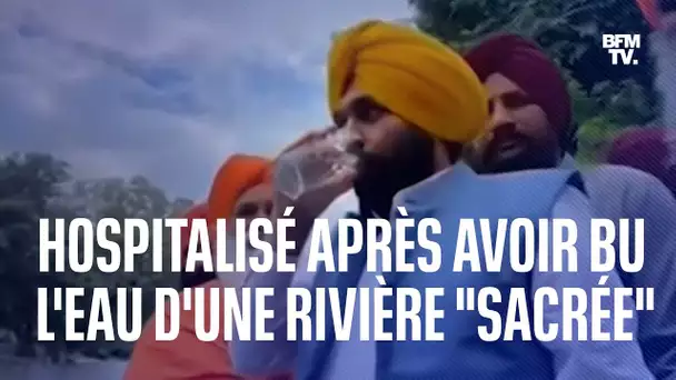 Un haut-responsable indien hospitalisé après avoir bu l'eau d'une rivière "sacrée"