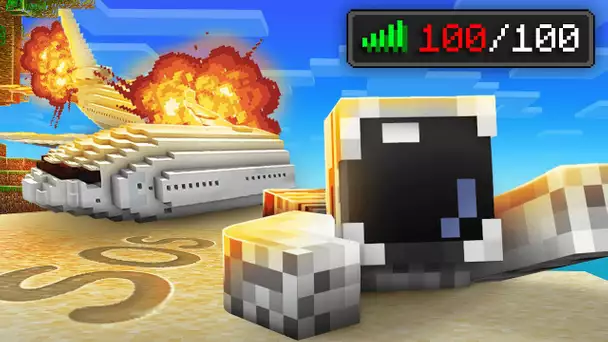 J’ai simulé un crash d’avion avec 100 joueurs sur Minecraft…