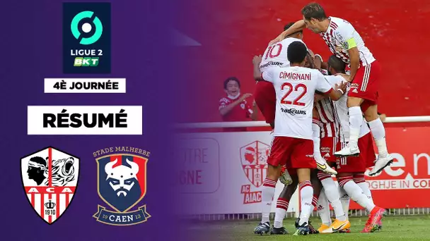 Résumé : Avec un but dès 34 secondes, Ajaccio s'impose contre Caen