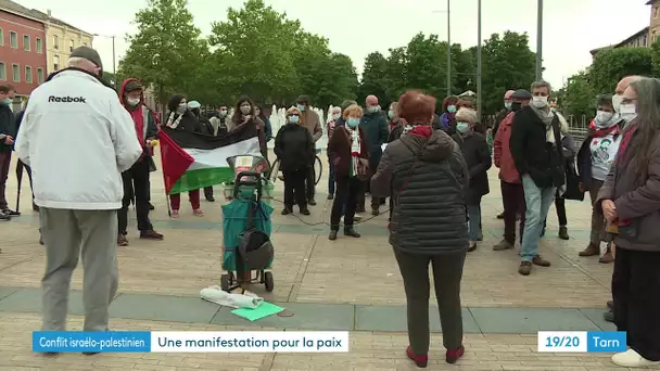 Manifestation de soutien au peuple palestinien à Albi dans le Tarn