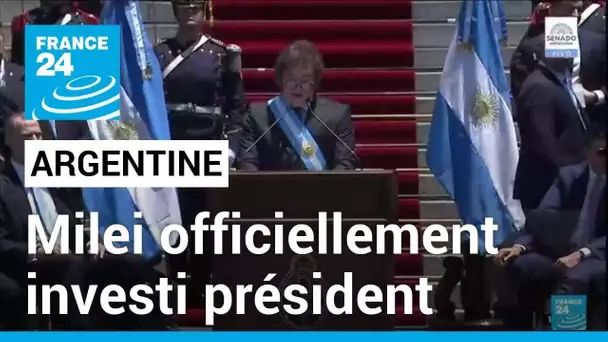 L'ultralibéral Javier Milei officiellement investi président de l'Argentine • FRANCE 24