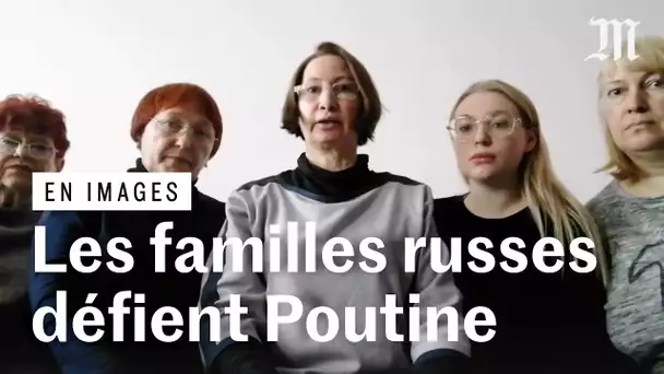 Poutine attaqué par des mères et épouses de soldats russes